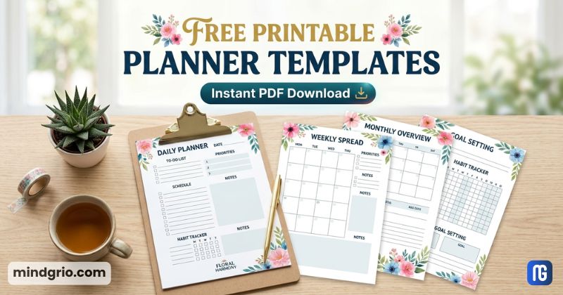 Free Printable Planner Templates – Instant PDF Download