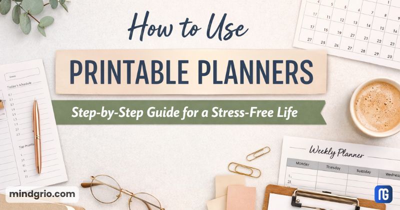 How to Use Printable Planners (Step-by-Step Guide for a Stress-Free Life)